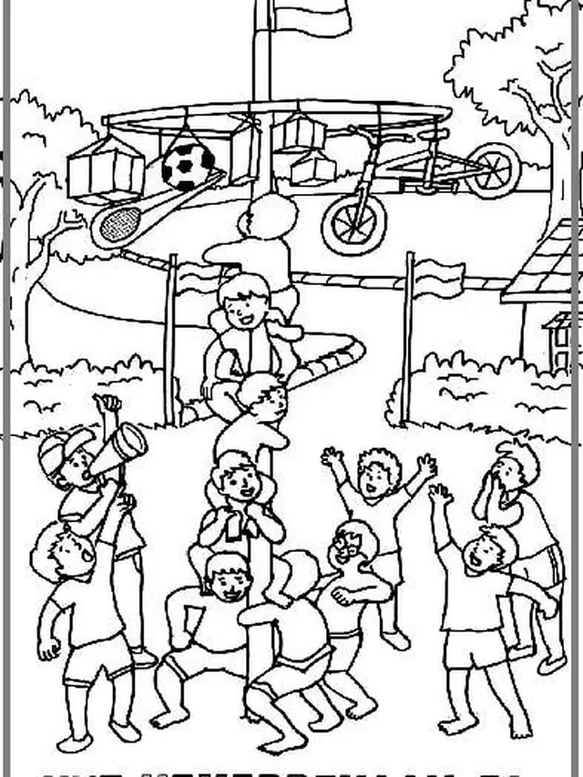 Gambar Mewarnai HUT RI ke-79