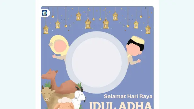 Selain kurban, kamu juga bisa ikut merayakan Idul Adha 2023 dengan membuat Twibbon dan dibagikan di seluruh sosial media yang kamu miliki.