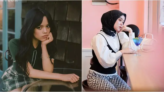 Disebut Mirip, Ini 6 Adu Gaya Lesti Kejora dan Jenna Ortega Pemain 'Wednesday'