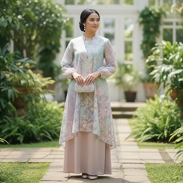 Gamis Pastel 2026 yang Bikin Kulit Lebih Cerah (Image by Gemini AI)