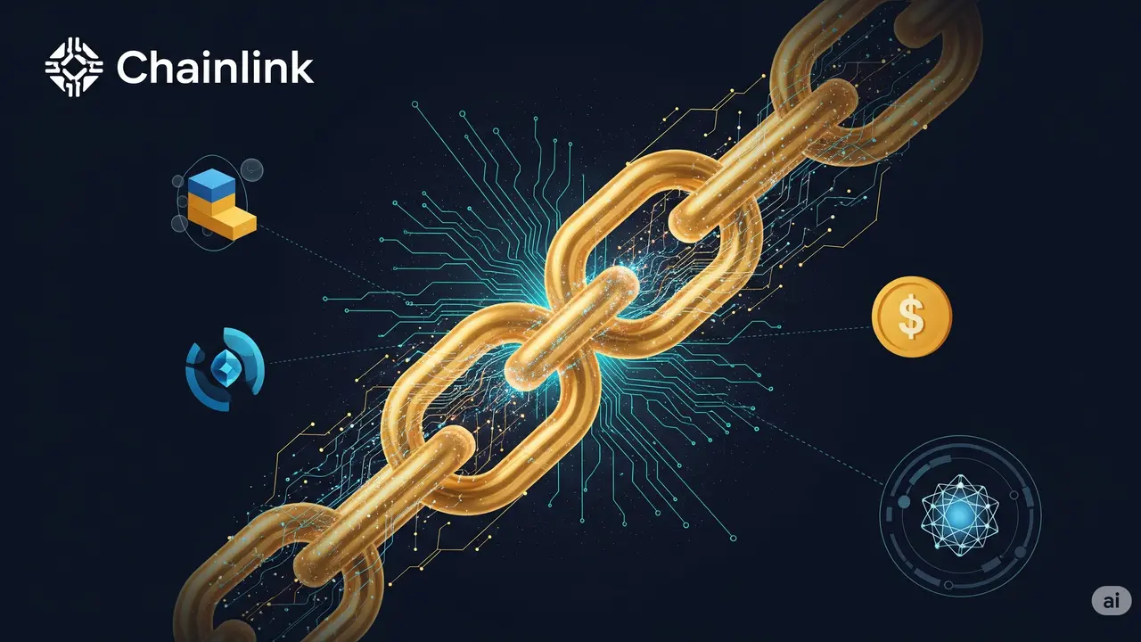(ilustrasi kripto Chainlink by AI)