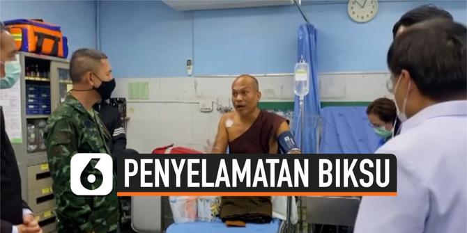 VIDEO: Biksu Thailand Terjebak 4 Hari Dalam Gua karena Banjir