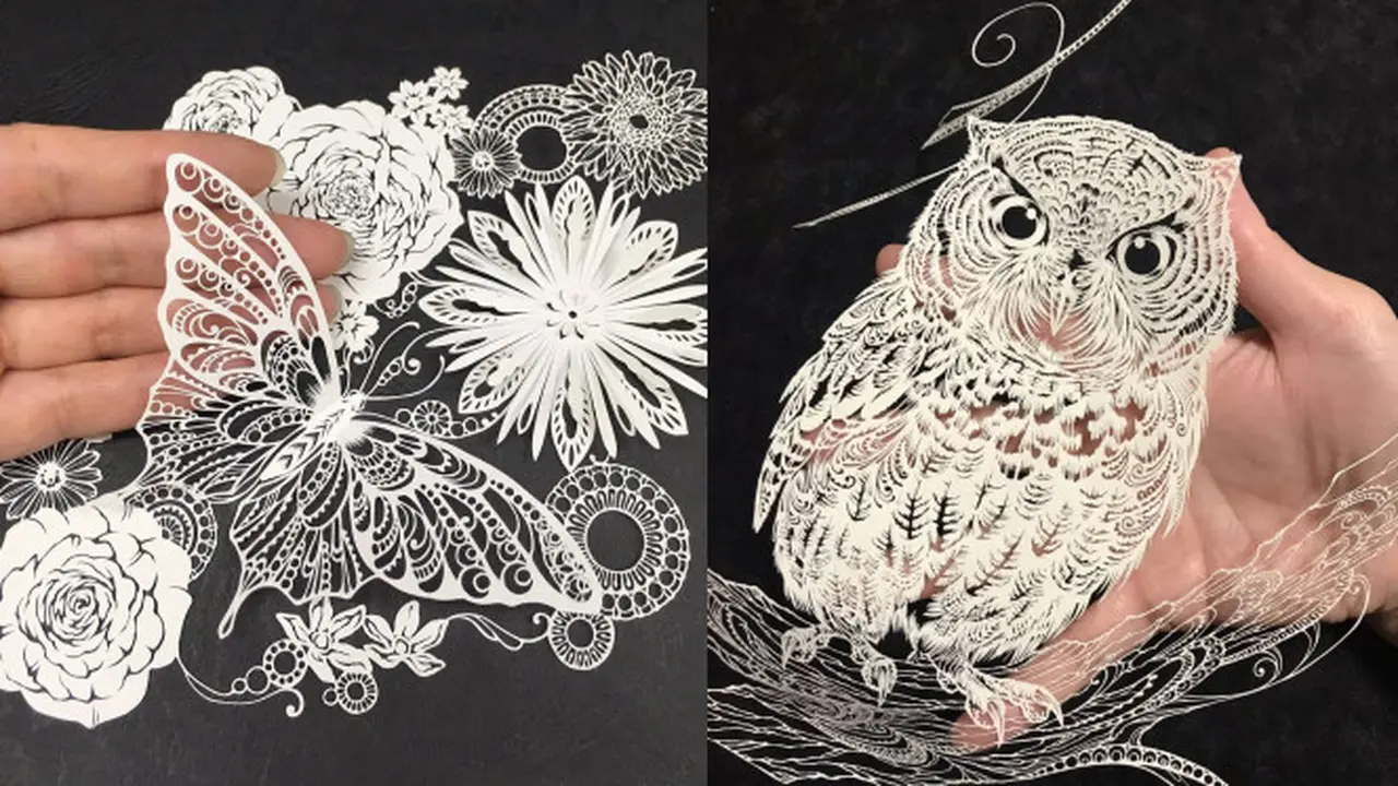 Kirigami Karya Seniman Ini Detailnya Bikin Kagum