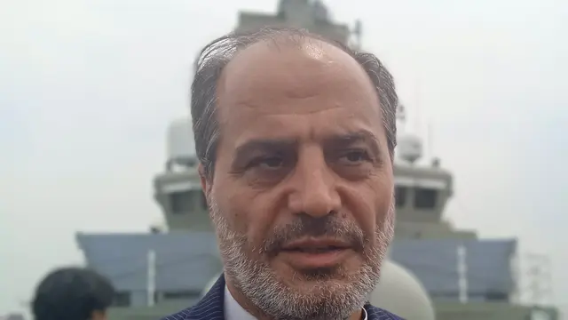 Dubes Iran untuk Jepang dalam acara Open Ship IRIS Dena, Rabu (9/11/2022). (Safinatun Nikmah/Liputan6.com)