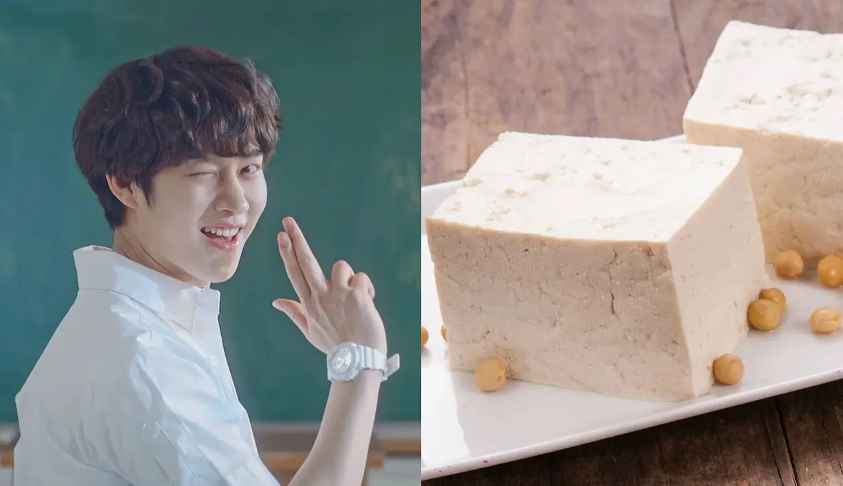 Heechul Super Junior menurunkan berat badannya hingga 6 kilogram dalam 2 minggu. Rahasianya adalah ia hanya mengonsumsi tahu. Selain mengadung protein, tahu juga dapat mengenyangkan. (Foto: koreaboo.com)