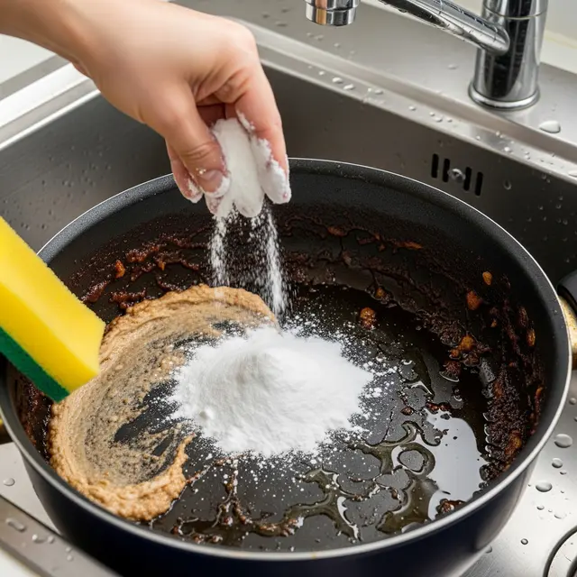 Cara Membersihkan Panci Bekas Opor Ayam Setelah Lebaran (Image by Gemini AI)