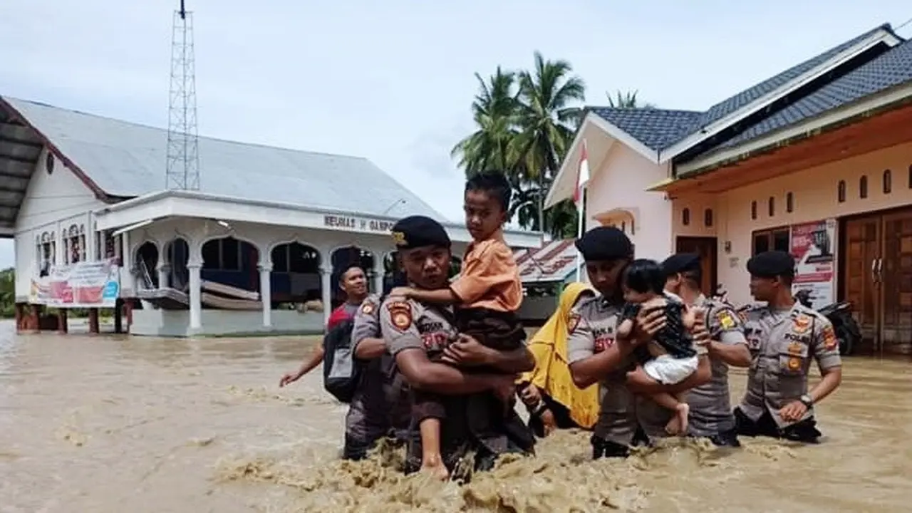 Banjir bah di Aceh Utara