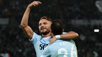 2. Ciro Immobile (Lazio) - 15 Gol (6 Penalti). (AFP/Vicenzo Pinto)