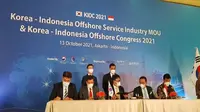 Korea-Indonesia Offshore Service Industry MoU & Korea-Indonesia Offshore Congress 2021 pada Rabu, 13 Oktober 2021 (Dok: Istimewa)