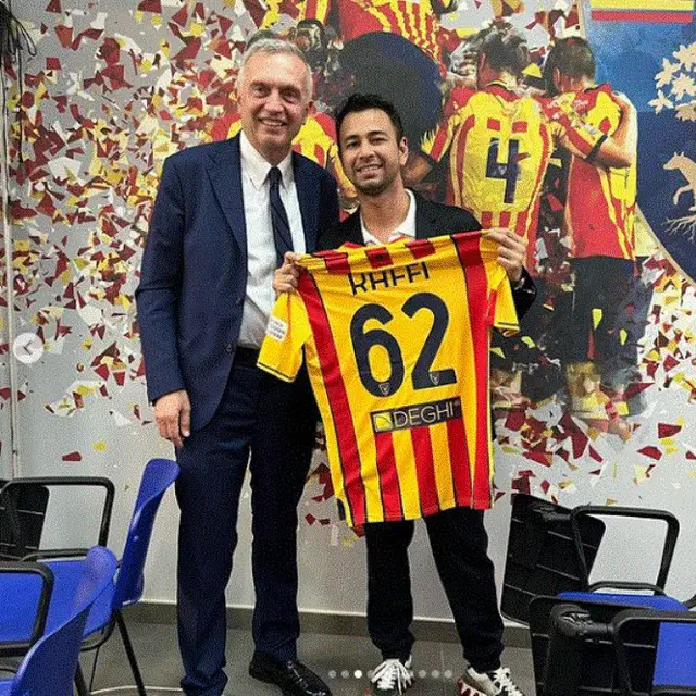 Raffi Ahmad di Lecce.