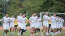 Sebagai informasi, posisi Timnas Indonesia U-22 berada di ujung tanduk untuk bisa lolos ke semifinal SEA Games 2025. Tampak dalam foto, pemain Timnas Indonesia U-22 melakukan sesi latihan resmi jelang melawan Myamar pada matchday kedua Grup C SEA Games 2025. (Bola.com/ Bagaskara Lazuardi)