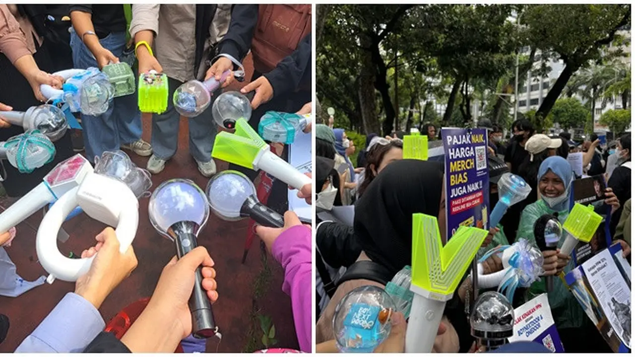 6 Potret K-Popers Demo Tolak Kenaikan PPN 12 Persen, Semua Fandom Bersatu