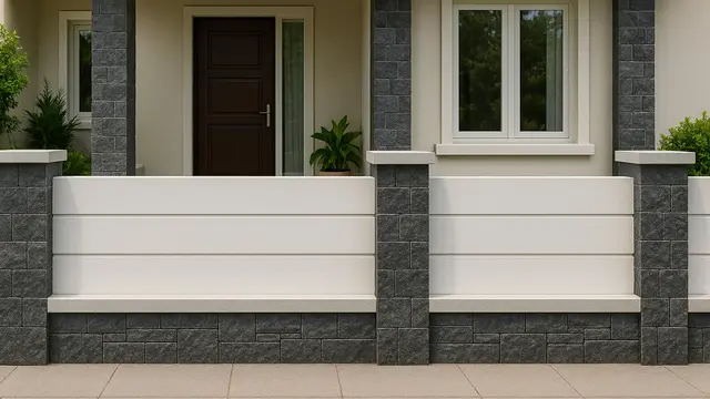 Model Pagar Bata Hebel untuk Teras Rumah/ Ilustrasi AI