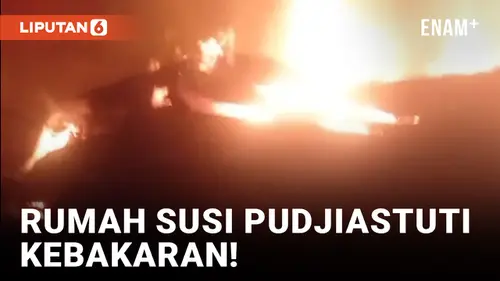 VIDEO: Diduga Korsleting Listrik, Rumah Susi Pudjiastuti Terbakar