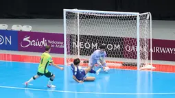 Skuad Samurai Biru berhasil menundukkan perlawanan Australia dengan skor telak 6-2. (Bola.com/M Iqbal Ichsan)