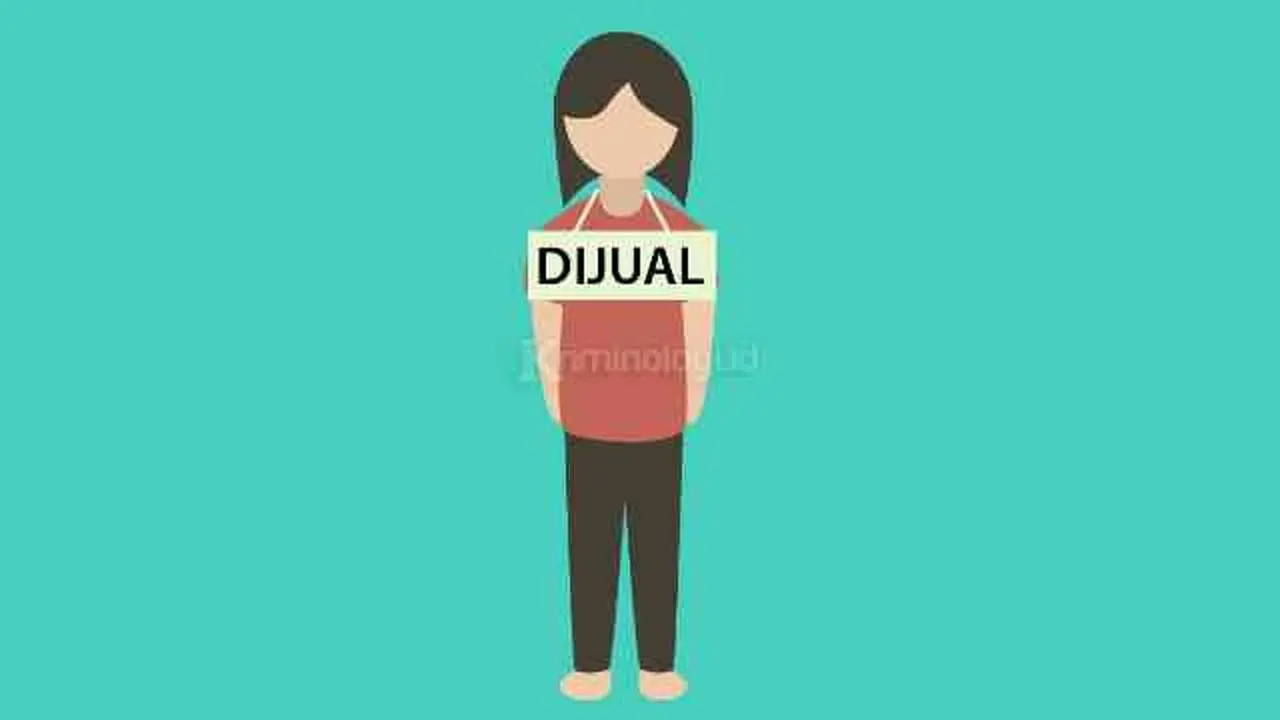 Ilustrasi perdagangan manusia.