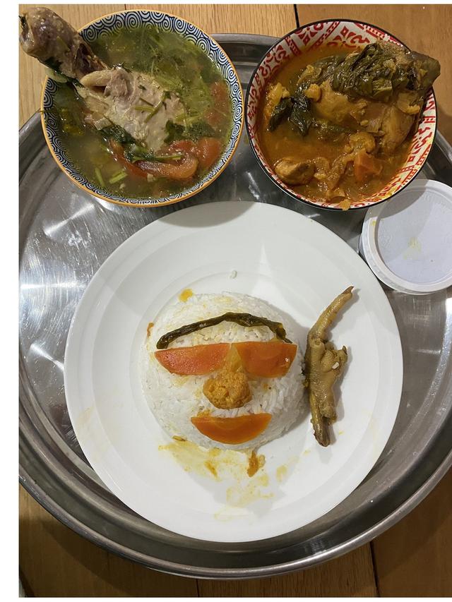 Suami Ini Bikin Makanan Lucu Buat Istri yang Baru Melahirkan, 6 Potretnya Kocak