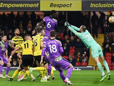 Tottenham Hotspur berhasl mencuri poin penuh kala bertandang markas Watford dalam laga pekan ke-21 Liga Inggris di Stadion Vicarage Road, Sabtu (1/1/2022).