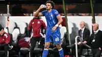 Juventus resmi merekrut&nbsp;Renato Veiga dari Chelsea pada bursa transfer Januari 2025, Selasa (28/1/2025). (AFP/ANDY BUCHANAN)