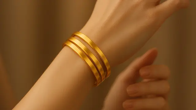 Model Gelang Emas Bertumpuk 2 Gram
