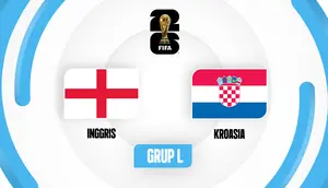 Cover prediksi Timnas Inggris Vs Timnas Kroasia di Piala Dunia 2026. (Tim Multimedia Bola.com)