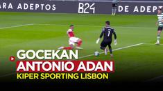 Berita video gerakan tipuan kiper Sporting Lisbon, Antonio Adan kepada pemain Braga