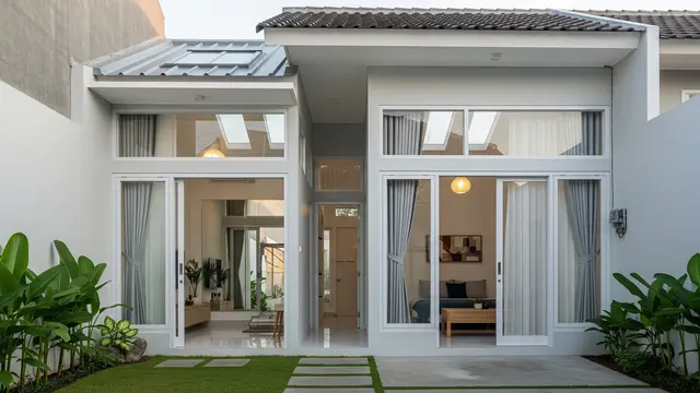 Inspirasi Model Rumah Kecil Tapi Terasa Luas di Lahan Sempit Perkotaan/ Ilustrasi AI