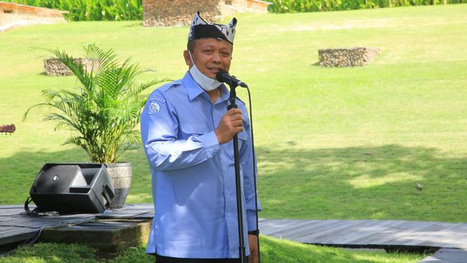 Menteri Kelautan dan Perikanan RI, Edhy Prabowo, melakukan kunjungan kerja di Banyuwangi selama dua hari menyempatkan diri singgah di pendopo Kabupaten Banyuwangi.