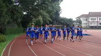 Fisik skuat Persib digenjot jelang Liga 1 2018. (Bola.com/Muhammad Ginanjar)