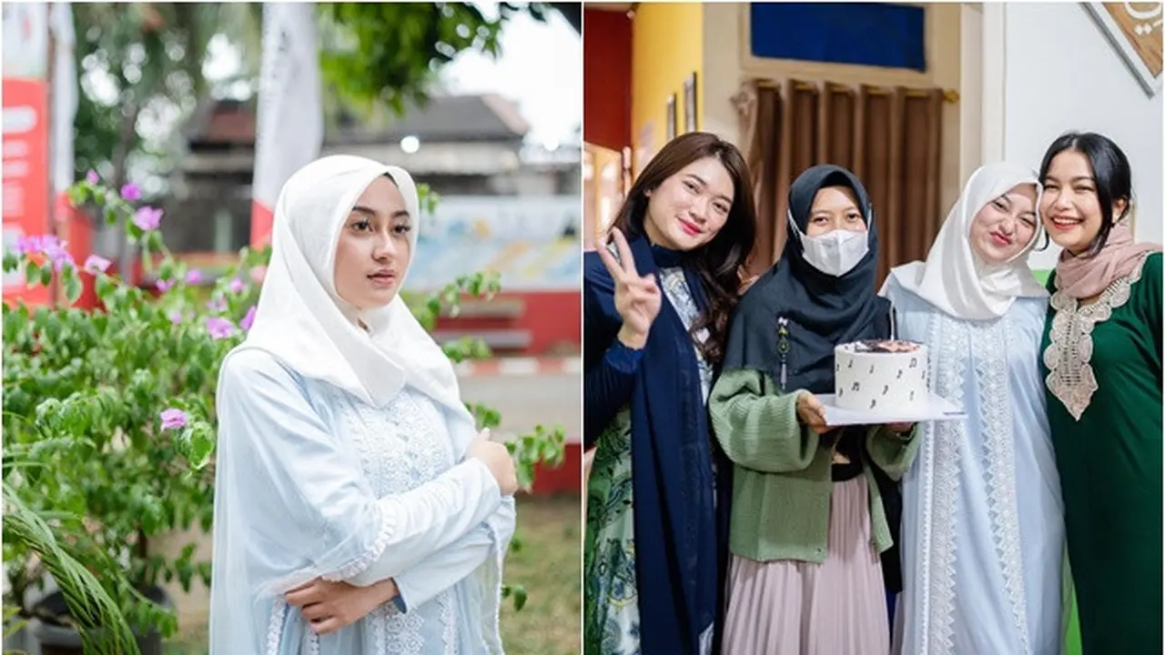 6 Potret Memes Prameswari Rayakan Ultah di Panti Asuhan, Memesona Pakai Hijab