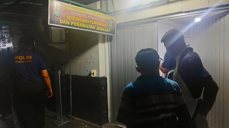 Ruang jenazah di Rumah Sakit Bhayangkara Polda Riau.