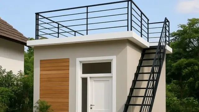 Rumah dengan desain tropis (Sumber: ChatGPT)