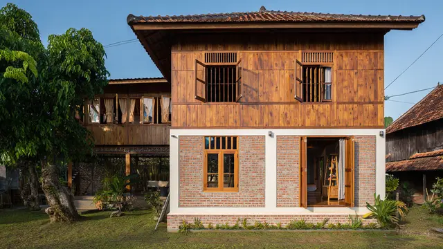 Desain Rumah Kampung Sederhana yang Adem saat Musim Kemarau (AI)