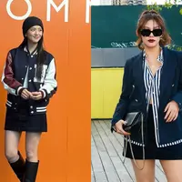 Jisoo BLACKPINK dan Vanesha Prescilla hadiri show Tommy Hilfiger di New York Fashion Week. [@sooyaaa__ @vaneshaass]