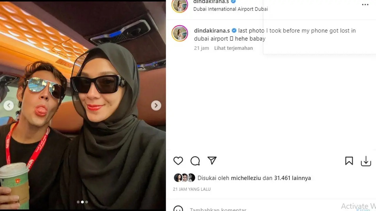 Dinda Kirana Pamer Foto Terakhirnya dengan Naufal Samudra Sebelum ...
