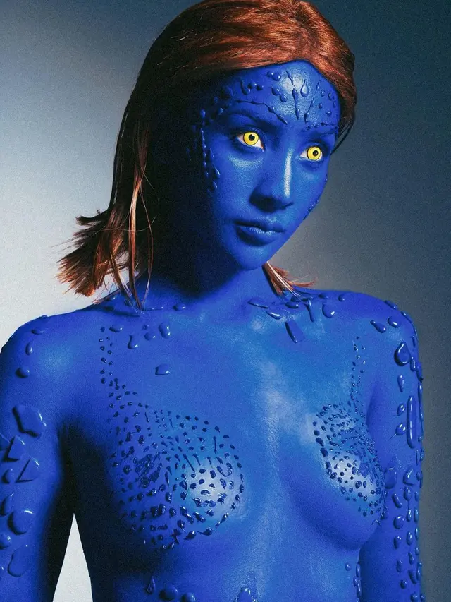 Anya Geraldine jadi Mystique (Instagram/anyageraldine)