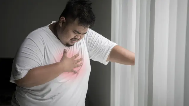 Ilustrasi gangguan kesehatan akibat obesitas