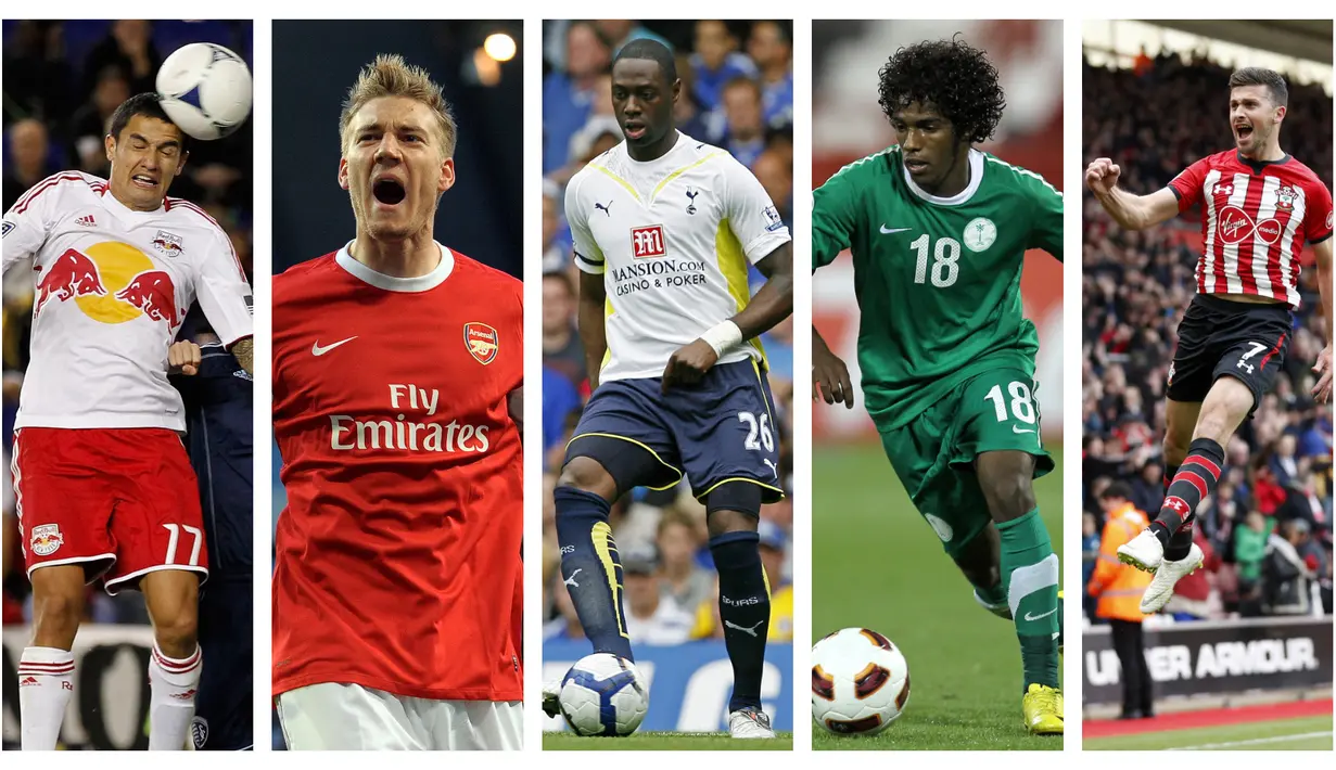 Kumpulan foto-foto sejumlah pemain kelas dunia yang melakukan gol cepat bagi klubnya masing-masing. (Foto: AFP)