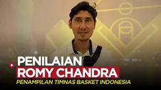 Berita video legenda basket Indonesia, Romy Chandra, memberi penilaian soal penampilan Timnas Basket Indonesia saat mengalahkan Arab Saudi di FIBA Asia Cup 2022, Selasa (12/7/2022) malam hari WIB.
