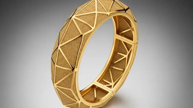 Bangle Pasir Bling Motif Geometris
