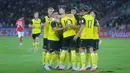 Berkat kemenangan ini, Oxford United pun berhak memuncaki klasemen Grup A sekaligus memperbesar peluang menjadi juara grup dan lolos ke final. (Bola.com/M Iqbal Ichsan)