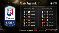Link Live Streaming IFeL 2021 Matchweek 4 di Vidio, 20 dan 21 November. (Sumber : dok. vidio.com)