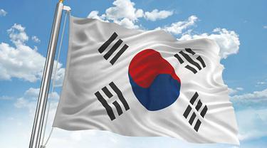 Ilustrasi bendera Korea Selatan