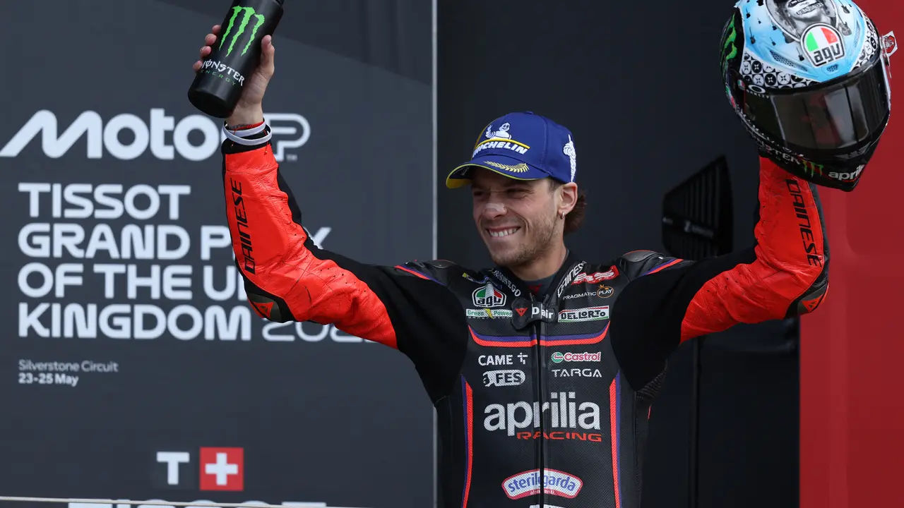 Pembalap Aprilia Marco Bezzecchi