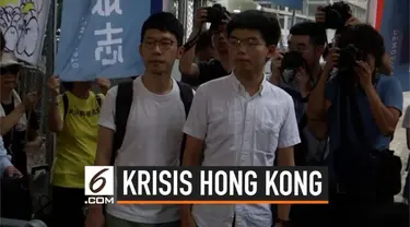 Joshua Wong, aktivis pro-demokrasi Hong Kong dibebaskan kepolisian. Ia meminta pemimpin Hong Kong Carrie Lam mundur dari jabatannya.