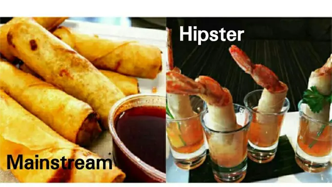 Bikin Ngakak, Ini Perbedaan Makanan Mainstream vs Hipster