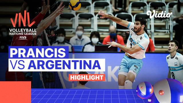 Berita video highlights Volleyball Nations League putra 2022, pertandingan antara Argentina melawan Prancis di Maruzen Intec Arena, Osaka, Japan, Sabtu (9/7/2022) pagi hari WIB.