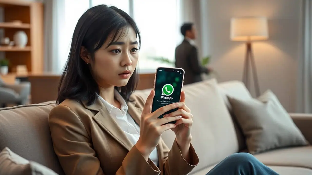 cara menyembunyikan chat whatsapp