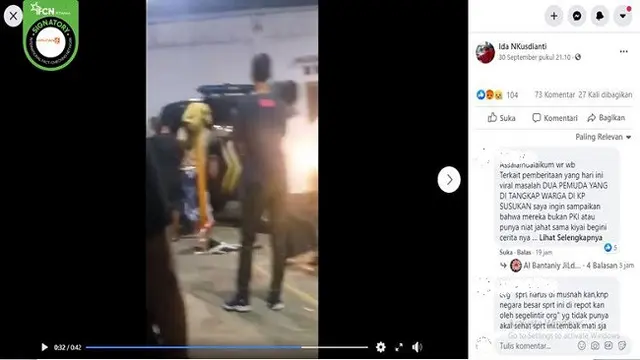 Gambar Tangkapan Layar Video Dua Pemuda Diamankan Warga di Sukabumi