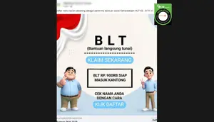 Cek Fakta: Tidak Benar Link Pendaftaran Bansos Kemerdekaan HUT ke-81 RI